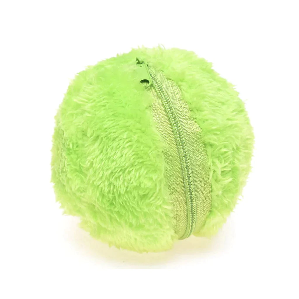 Active rolling ball - interactive dog toy - green cover